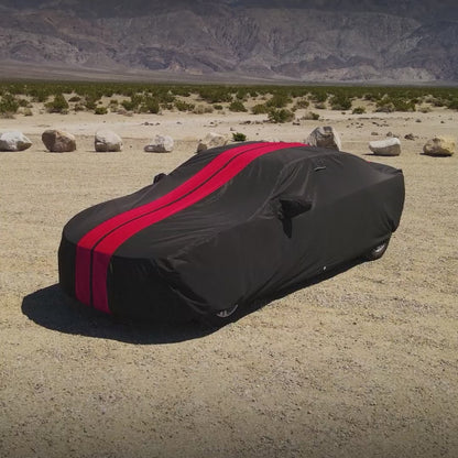 Black with Red Stripe