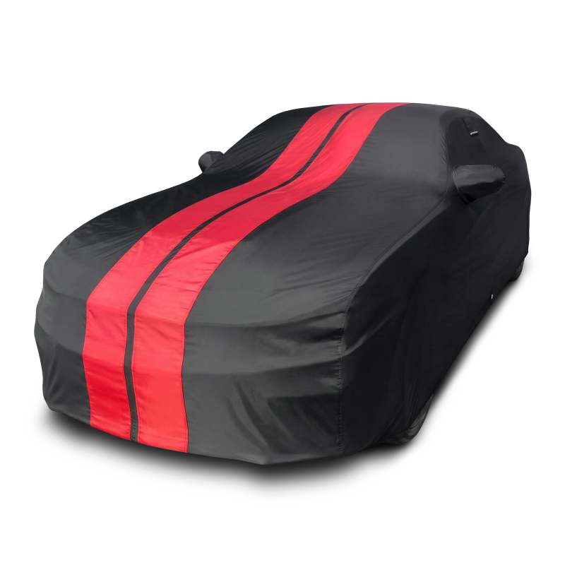 Black with Red Stripe
