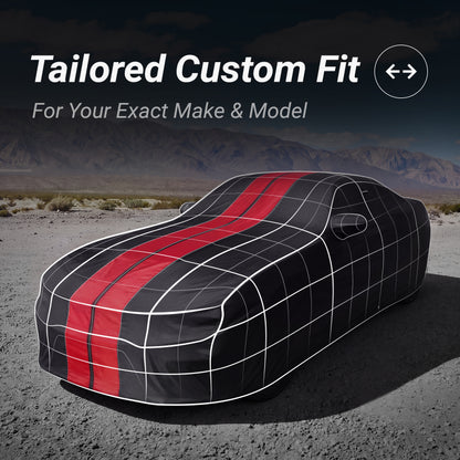 Black with Red Stripe