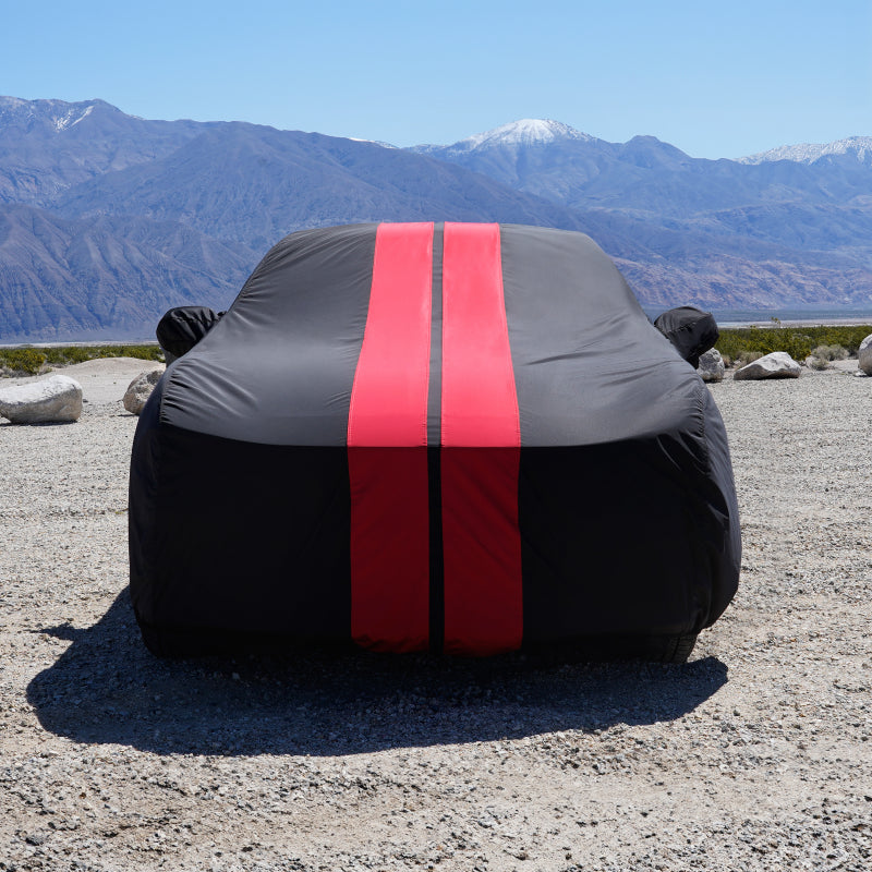 Black with Red Stripe
