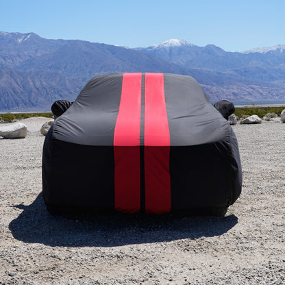 Black with Red Stripe