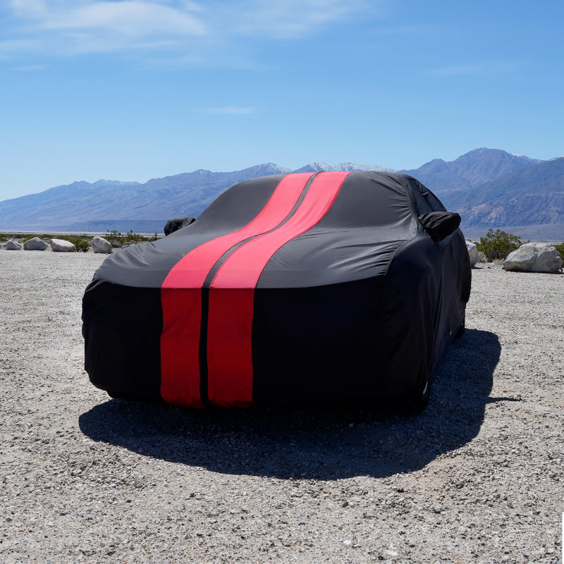 Black with Red Stripe
