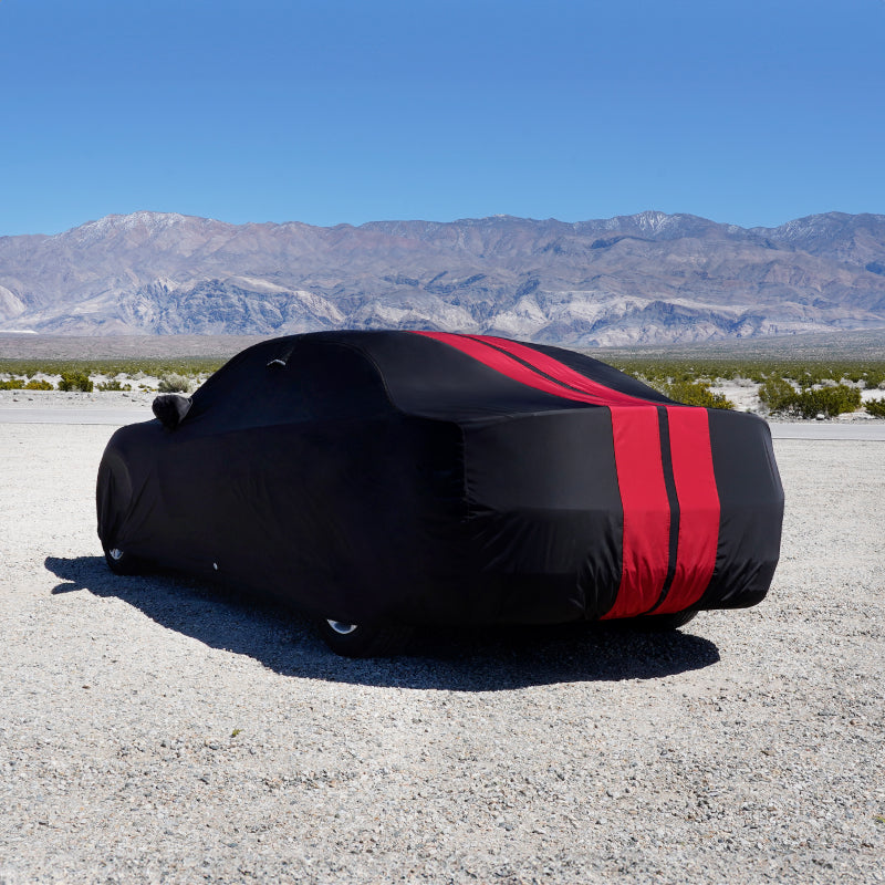 Black with Red Stripe