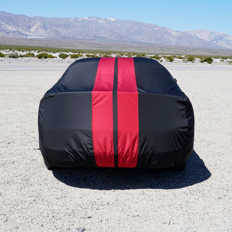 Black with Red Stripe