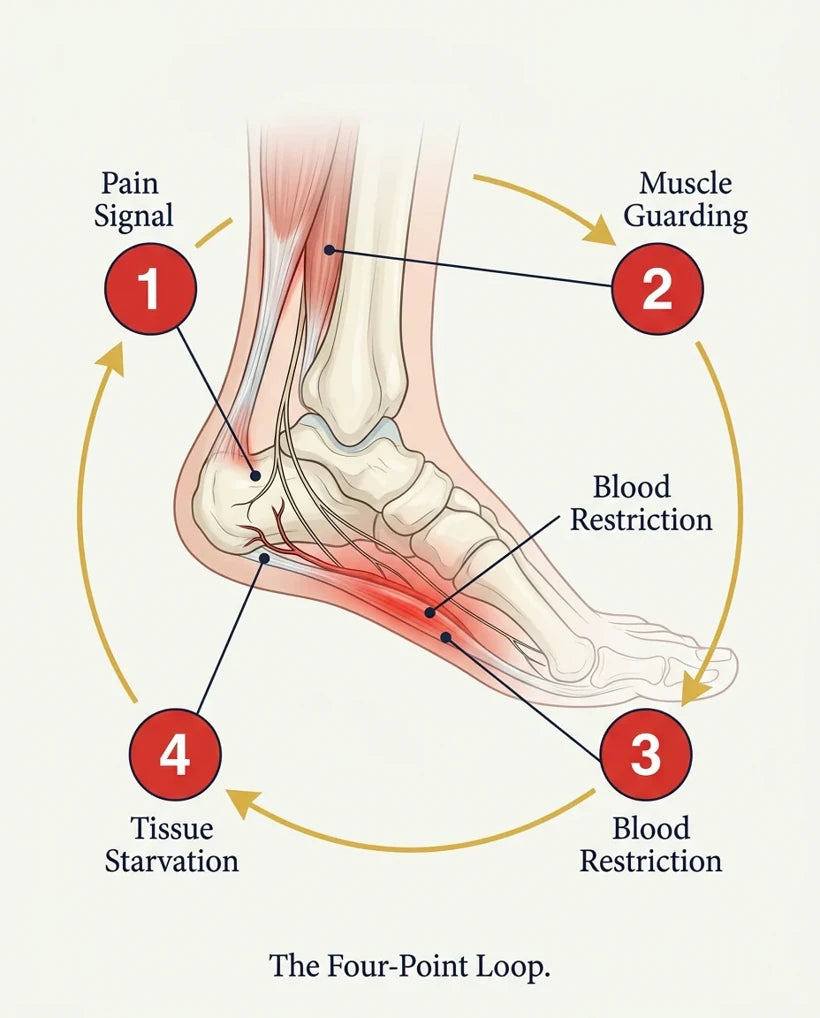 The four-point loop of plantar fasciitis