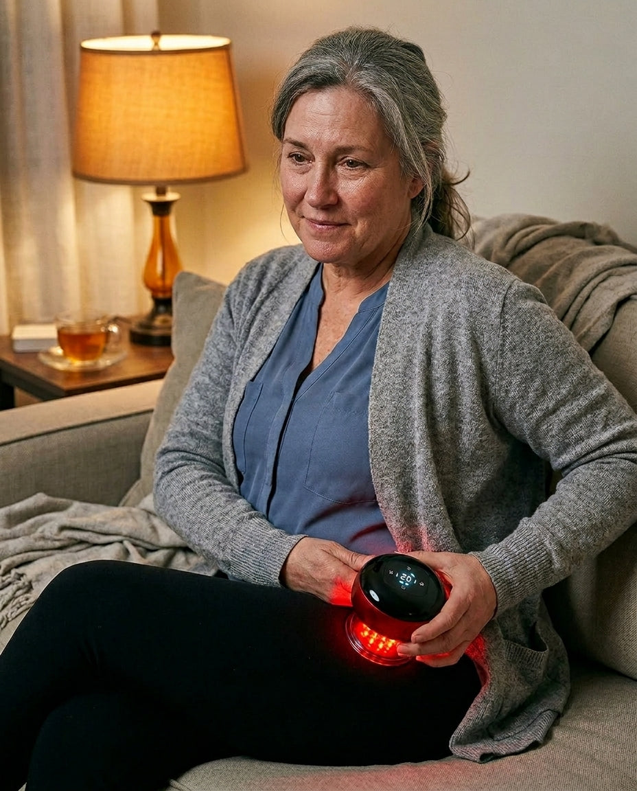 Product hero — Cordia Smart Cupper device unpacked / narrator applying it to glute